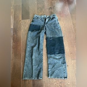 garage denim wide leg jeans